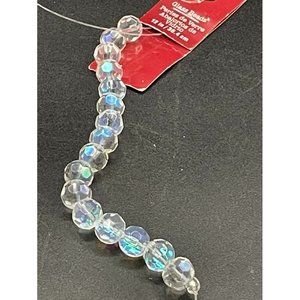 Bead Landing Crystal 10 mm Faceted A/B Glass Beads Length 8 Inches